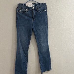 Seven7 Women's Ankle Jeans in Deep Blue